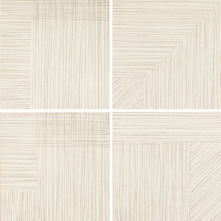 Steuler Thinsation sand St-n-Y12014001 Wand- /Bodenfliesen Dekorset 4-tlg. Linea 60x60 matt
