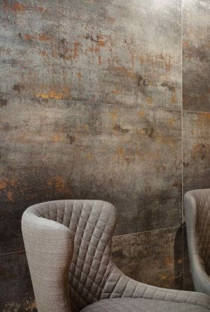 TAU Ceramica Metal Wand- und Bodenfliese Steel 60x60 Lappato