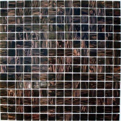 Glas Mosaik 2x2 schwarz/gold FP-20G51 30x30