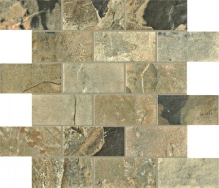Unicom Starker Natural Slate autumn UNI-4017-Mosaik Brick 30x30 geschiefert